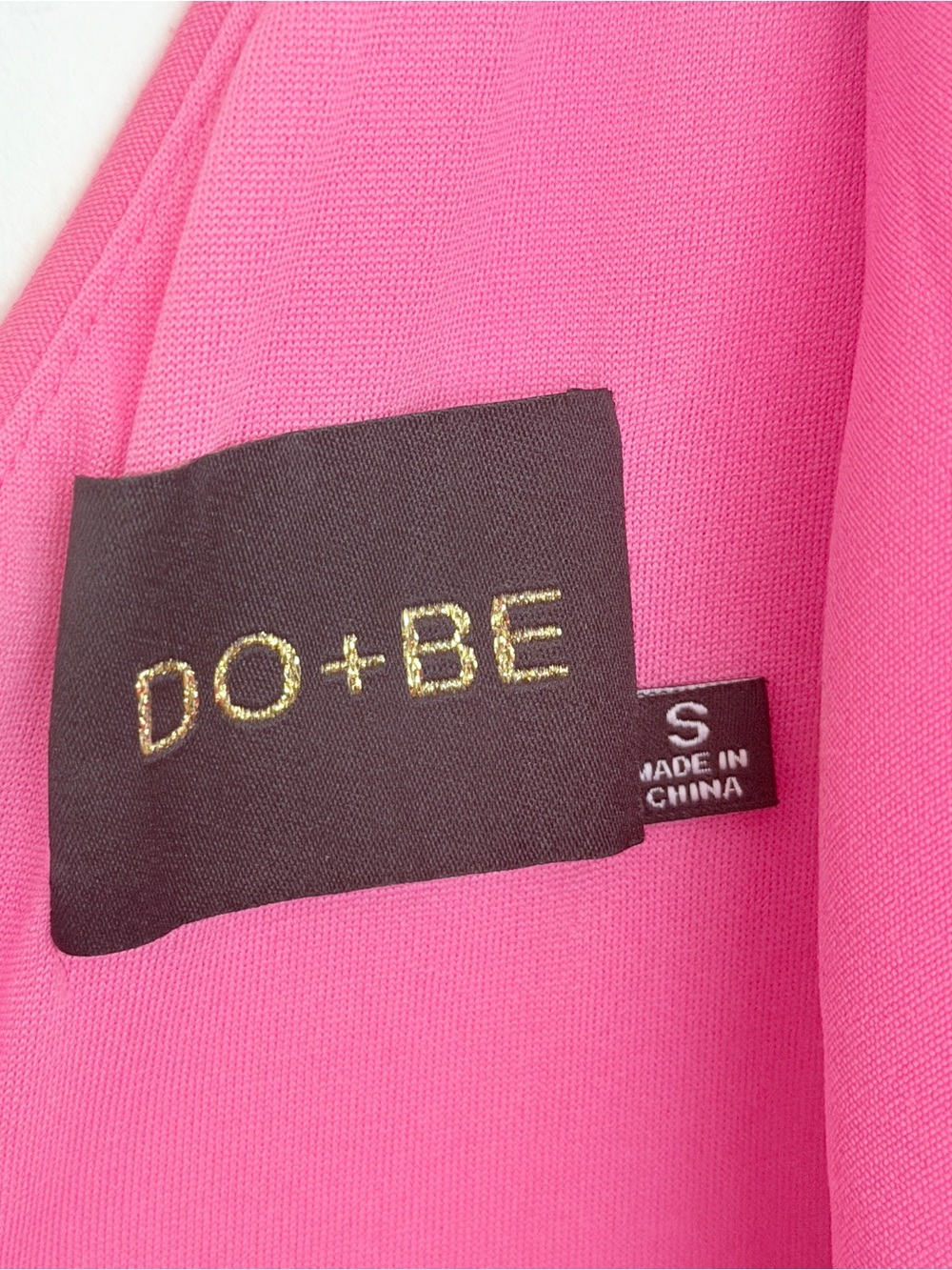 DO+BE One-Shoulder Ruffle Mini Dress in Hot Pink - Picture 7 of 7
